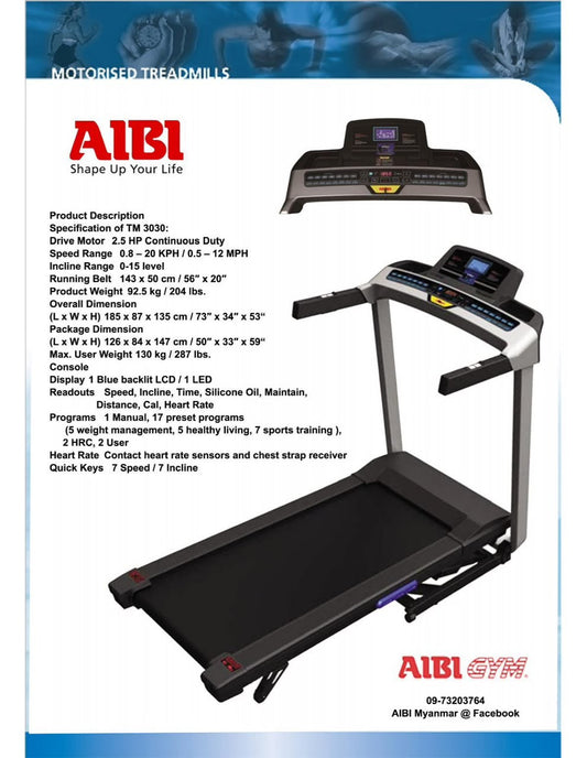 TM3010 eFOLD Treadmill